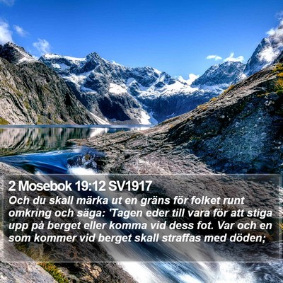 2 Mosebok 19:12 SV1917 Bible Verse Image