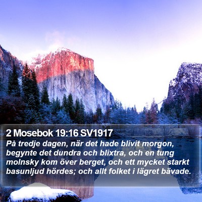2 Mosebok 19:16 SV1917 Bible Verse Image