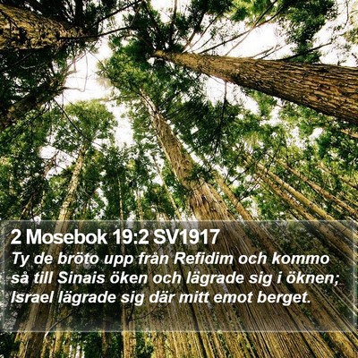 2 Mosebok 19:2 SV1917 Bible Verse Image