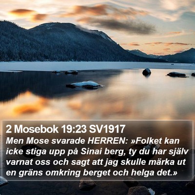 2 Mosebok 19:23 SV1917 Bible Verse Image