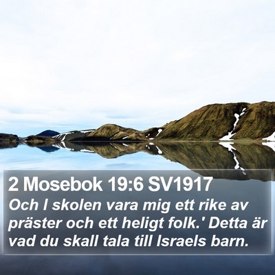 2 Mosebok 19:6 SV1917 Bible Verse Image