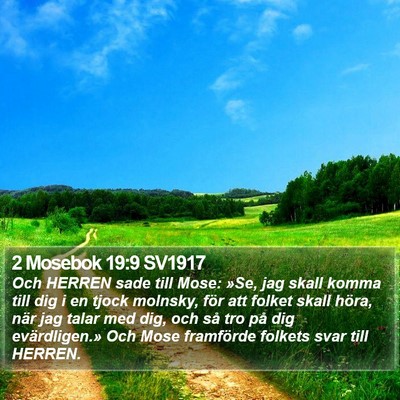 2 Mosebok 19:9 SV1917 Bible Verse Image