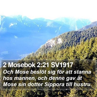 2 Mosebok 2:21 SV1917 Bible Verse Image