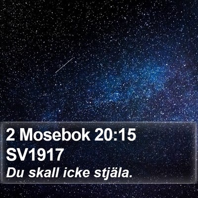 2 Mosebok 20:15 SV1917 Bible Verse Image