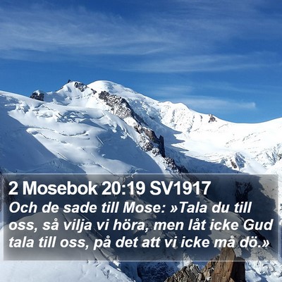 2 Mosebok 20:19 SV1917 Bible Verse Image