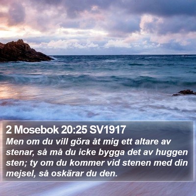 2 Mosebok 20:25 SV1917 Bible Verse Image
