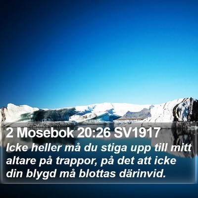 2 Mosebok 20:26 SV1917 Bible Verse Image