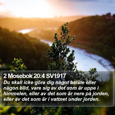 2 Mosebok 20:4 SV1917 Bible Verse Image