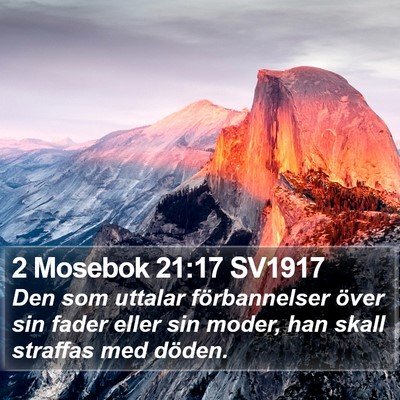 2 Mosebok 21:17 SV1917 Bible Verse Image