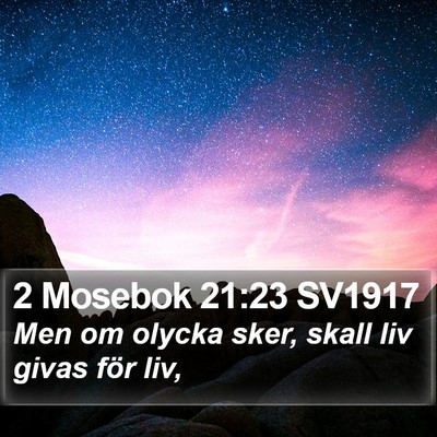 2 Mosebok 21:23 SV1917 Bible Verse Image