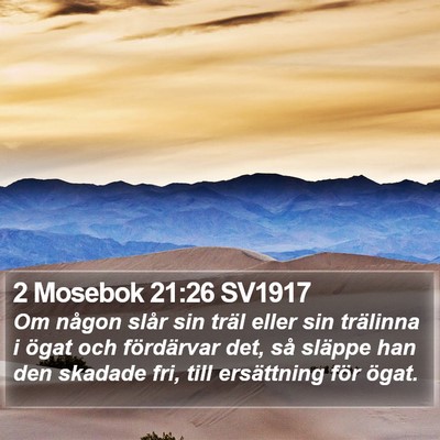 2 Mosebok 21:26 SV1917 Bible Verse Image