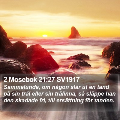 2 Mosebok 21:27 SV1917 Bible Verse Image