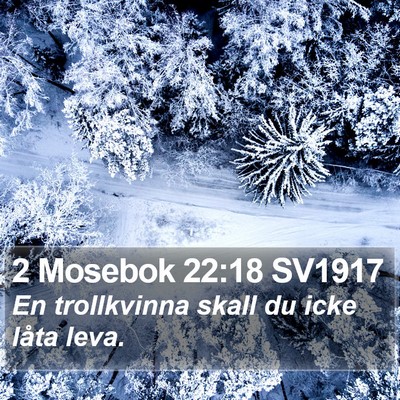 2 Mosebok 22:18 SV1917 Bible Verse Image