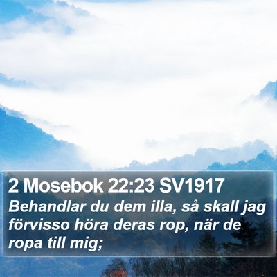 2 Mosebok 22:23 SV1917 Bible Verse Image