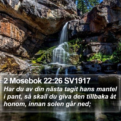 2 Mosebok 22:26 SV1917 Bible Verse Image