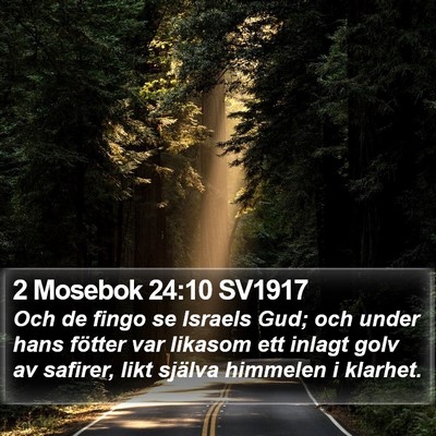 2 Mosebok 24:10 SV1917 Bible Verse Image