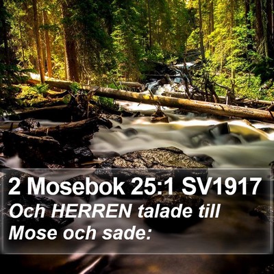 2 Mosebok 25:1 SV1917 Bible Verse Image