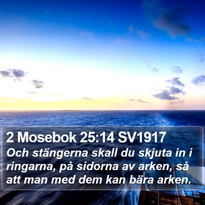 2 Mosebok 25:14 SV1917 Bible Verse Image