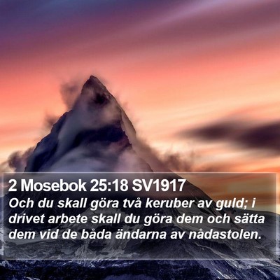 2 Mosebok 25:18 SV1917 Bible Verse Image