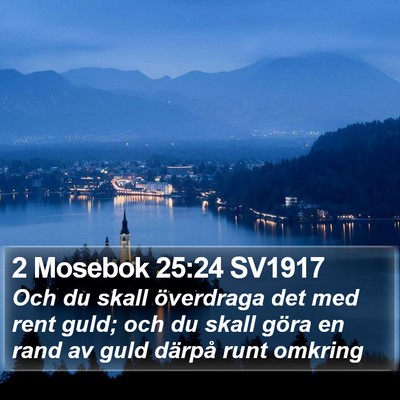 2 Mosebok 25:24 SV1917 Bible Verse Image