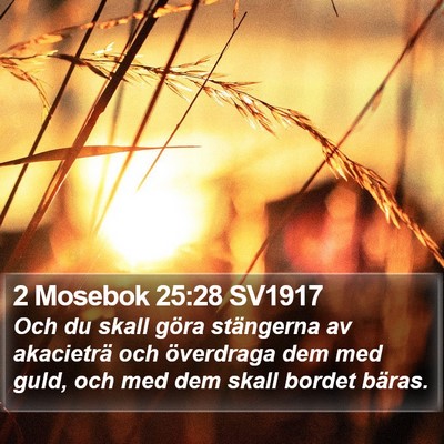 2 Mosebok 25:28 SV1917 Bible Verse Image
