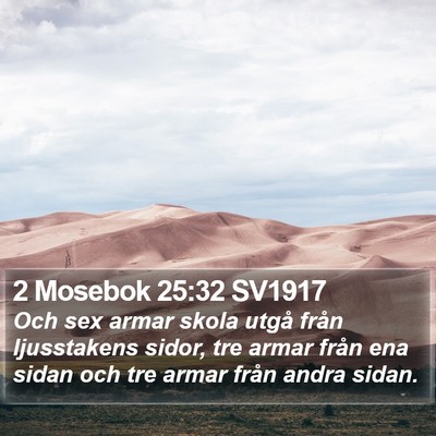 2 Mosebok 25:32 SV1917 Bible Verse Image