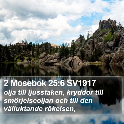 2 Mosebok 25:6 SV1917 Bible Verse Image