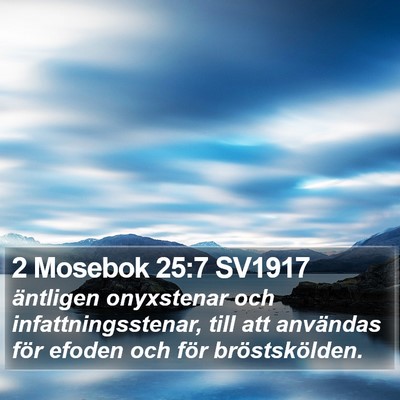2 Mosebok 25:7 SV1917 Bible Verse Image