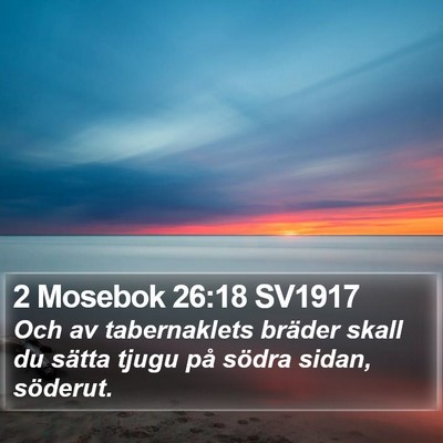 2 Mosebok 26:18 SV1917 Bible Verse Image