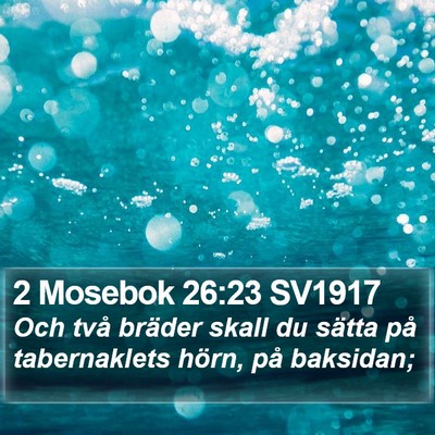 2 Mosebok 26:23 SV1917 Bible Verse Image