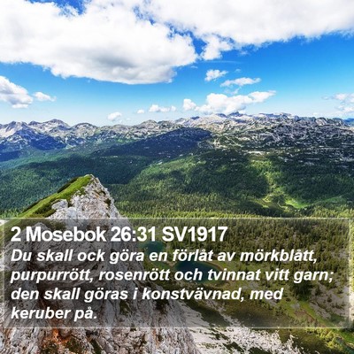 2 Mosebok 26:31 SV1917 Bible Verse Image