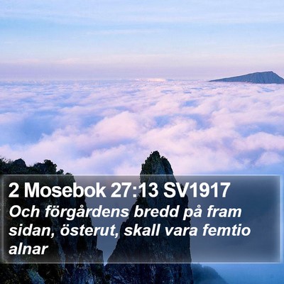 2 Mosebok 27:13 SV1917 Bible Verse Image