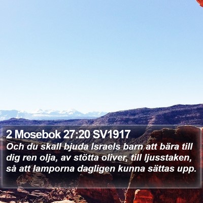 2 Mosebok 27:20 SV1917 Bible Verse Image