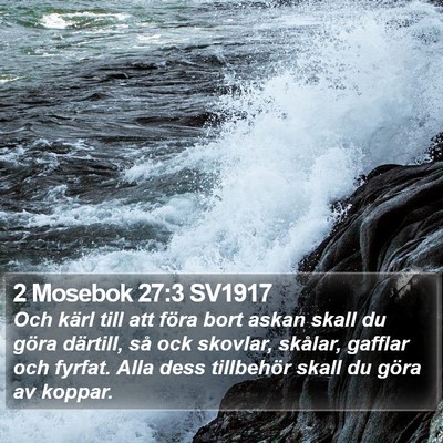 2 Mosebok 27:3 SV1917 Bible Verse Image