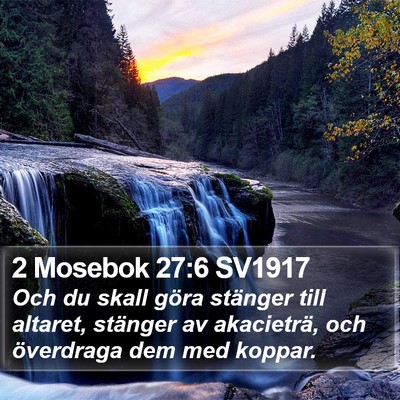 2 Mosebok 27:6 SV1917 Bible Verse Image