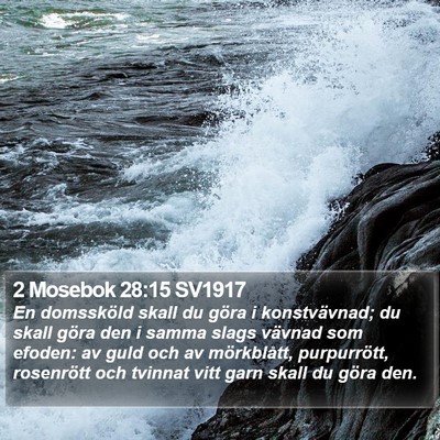 2 Mosebok 28:15 SV1917 Bible Verse Image