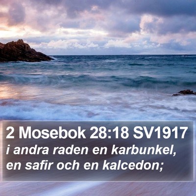2 Mosebok 28:18 SV1917 Bible Verse Image