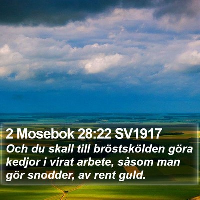 2 Mosebok 28:22 SV1917 Bible Verse Image