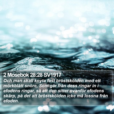 2 Mosebok 28:28 SV1917 Bible Verse Image