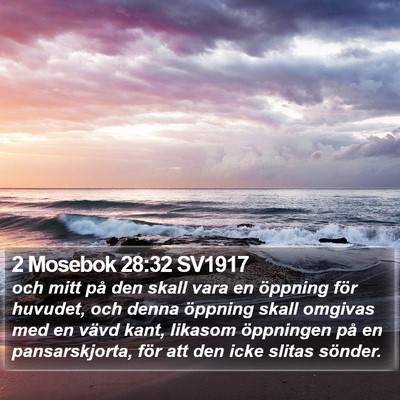 2 Mosebok 28:32 SV1917 Bible Verse Image