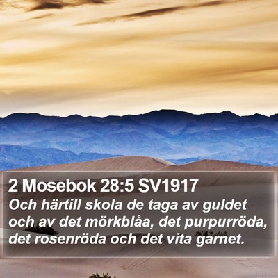 2 Mosebok 28:5 SV1917 Bible Verse Image