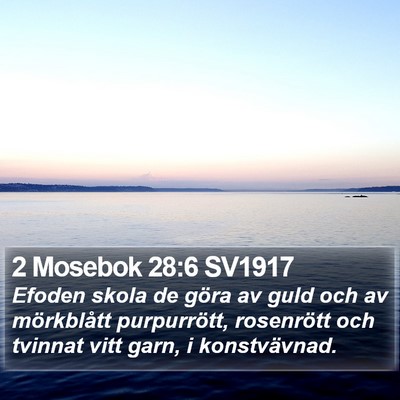 2 Mosebok 28:6 SV1917 Bible Verse Image
