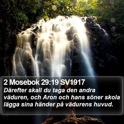 2 Mosebok 29:19 SV1917 Bible Verse Image