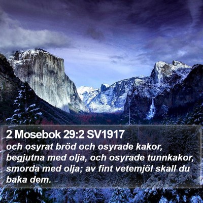 2 Mosebok 29:2 SV1917 Bible Verse Image