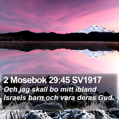 2 Mosebok 29:45 SV1917 Bible Verse Image