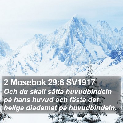 2 Mosebok 29:6 SV1917 Bible Verse Image