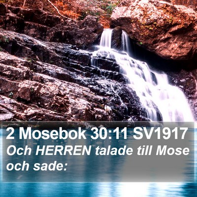 2 Mosebok 30:11 SV1917 Bible Verse Image