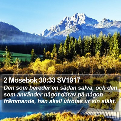 2 Mosebok 30:33 SV1917 Bible Verse Image