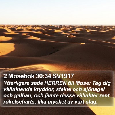2 Mosebok 30:34 SV1917 Bible Verse Image