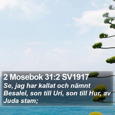 2 Mosebok 31:2 SV1917 Bible Verse Image
